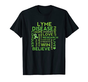 Lyme Disease Awareness Ribbon Support Walk T-shirt
