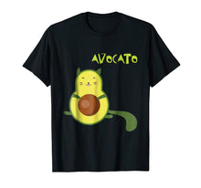 Load image into Gallery viewer, Avocato Funny T-Shirt Cute Cat Avocado Gift For Vegan
