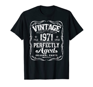 Vintage Made In 1971 T-Shirt 48th Birthday Gift