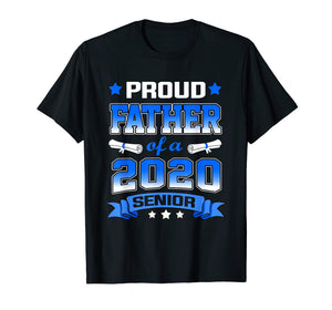 Proud Father Of A Class Of 2020 Senior Tshirt Graduation Gif