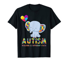 Load image into Gallery viewer, Autism Elephant Walking A Different Path T Shirt For Kids
