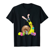 Load image into Gallery viewer, Snail And Bunny Rabbit Hat Easter Eggs Happy Day T Shirt
