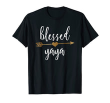 Load image into Gallery viewer, Cute Gold Arrow Blessed Yaya Shirt Thanksgiving Shirt
