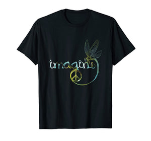 Dragonfly Imagine Hippie T Shirt For Women Men