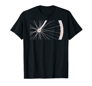 Bike Wheel Close Up of Radial Spokes T-shirt