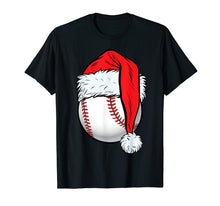 Load image into Gallery viewer, Christmas Baseball Ball Santa T Shirt Boys Men Sport Xmas
