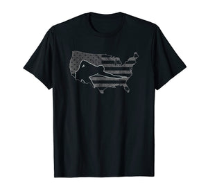 Billard American Flag Billards Player T-Shirt Gift