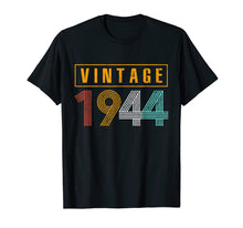 Load image into Gallery viewer, 75 Years Old 1944 Vintage 75th Birthday T Shirt Decorations
