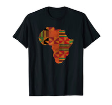 Load image into Gallery viewer, Africa Shirt, African Kente Map Of Africa T-Shirt
