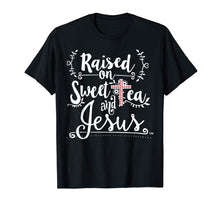 Load image into Gallery viewer, Raised on Sweet Tea &amp; Jesus - Jesus Surfed Christian T-Shirt
