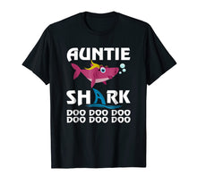 Load image into Gallery viewer, Auntie Shark T-shirt Doo Doo Doo
