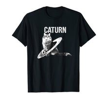 Load image into Gallery viewer, Cat in space caturn T-Shirt
