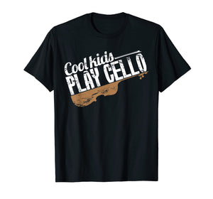 Cook kids play cello fun Gift for Cello Player Cellist Shirt