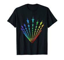 Load image into Gallery viewer, Rainbow Star Flag LGBT Funny Gift Tshirt
