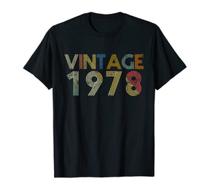 41st Birthday Gift Vintage 1978 T-Shirt Classic Men Women