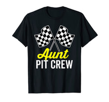 Load image into Gallery viewer, Aunt Pit Crew Shirt for Racing Party Costume (Dark)
