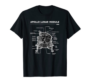 Lunar Module First Moon Landing 1969 T Shirt