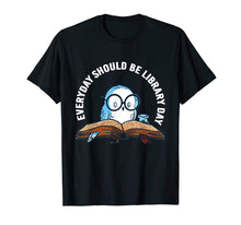 Load image into Gallery viewer, Cute Owl Reading Book Librarian Lover Library Day 2019 Shirt

