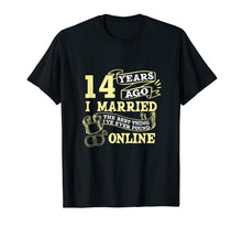 Load image into Gallery viewer, Anniversary Gift T-Shirt For 14 Years Marriage Couple Tee
