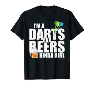 Womens Darts Shirt Beer Dart Player Girl Mother's Day Gift