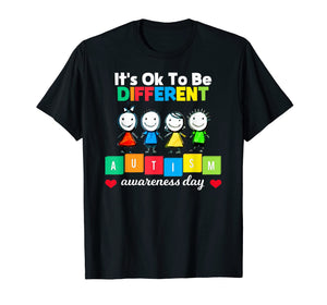 It's Ok To Be Different Shirt - Autism Awareness Day Shirt