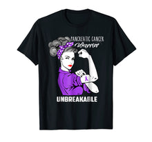 Load image into Gallery viewer, Pancreatic Cancer Warrior Unbreakable Shirt Awareness Gift
