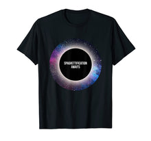 Load image into Gallery viewer, Black Hole T-shirt: Spaghettification Awaits
