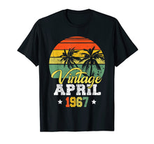 Load image into Gallery viewer, April 1967 T-shirt Retro Vintage 52nd Birthday Decoration
