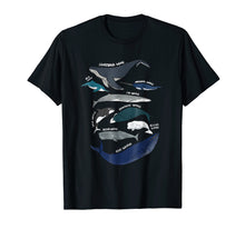 Load image into Gallery viewer, 9 Types of Whales Shirt - Whale Breeds Species - Whale Lover
