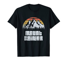 Load image into Gallery viewer, Mt. Rainier National Park Washington Mountains Retro T-shirt
