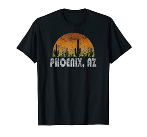 Retro Phoenix Arizona Desert Sunset Vintage T-Shirt