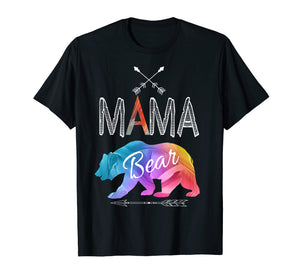 Men's Women's T Shirt Cute Mama Bear for Mather's Day