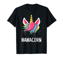 Load image into Gallery viewer, Mamacorn mom funny unicorn t-shirt for Mothers day gifts
