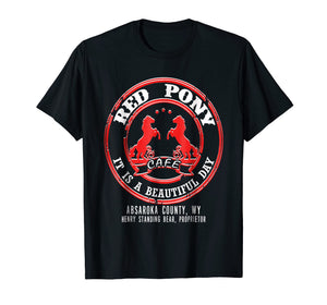 Red Pony It Is a Beautiful Day T-shirt