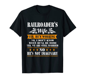 Railroad Wife Funny Tee: Cute Railroad Wife T-Shirt