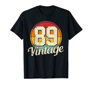 30th Birthday T-Shirt - Vintage 1989 Retro Shirt Gift Idea