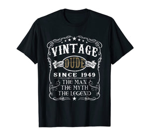 70 Years Old 1949 Vintage 70th Birthday T Shirt Decorations