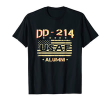 Load image into Gallery viewer, Air Force Alumni DD-214 Vintage American Flag T-Shirt
