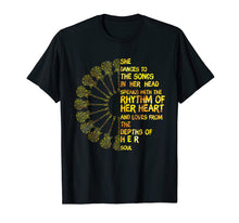 Load image into Gallery viewer, She Dances To The Songs In Her Head Hippie Guitar T-shirt
