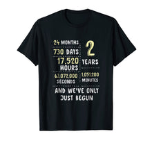Load image into Gallery viewer, 2nd Year Anniversary Apparel Gift T-Shirt for Her or Him
