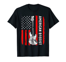 Load image into Gallery viewer, American Bassist Bass Guitar Player Funny T-Shirt
