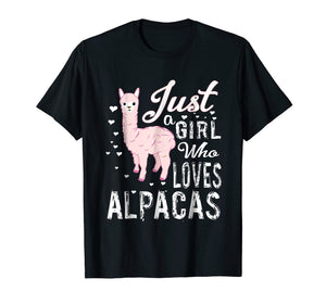 LVGTeam: Just a Girl Who Loves ALPACAS t-shirt