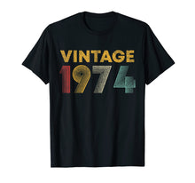 Load image into Gallery viewer, 45th Birthday Gift Idea Vintage 1974 T-Shirt Men Women

