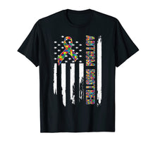Load image into Gallery viewer, Autism Brother Shirt American Flag Autism Awareness Gift Boy
