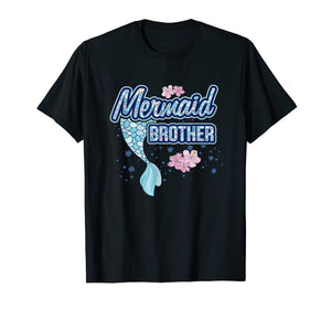 Mermaid Brother T Shirt Merbro Matching Birthday Party Gift