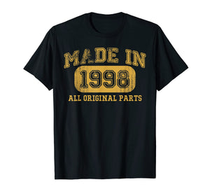 Made in 1998 Shirt 21 Year Old 1998 Birthday gift 21st Bday
