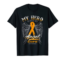 Load image into Gallery viewer, My Hero Is Now My Angel COPD AWARENESS T-shirt
