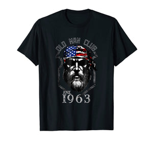 Old Man Club Tshirt Old Man Born in 1963 Shirt