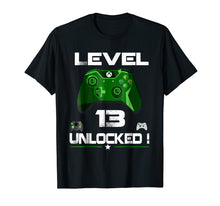 Load image into Gallery viewer, Level 13 Unlocked Birthday T Shirt 13th Video Gamer Boy Gift
