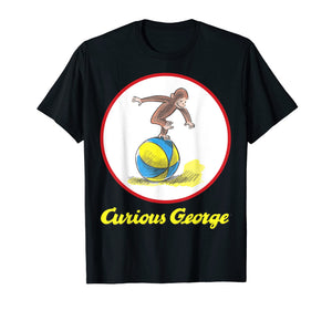 Curious George Having A Ball On The Beach Graphic T-Shirt